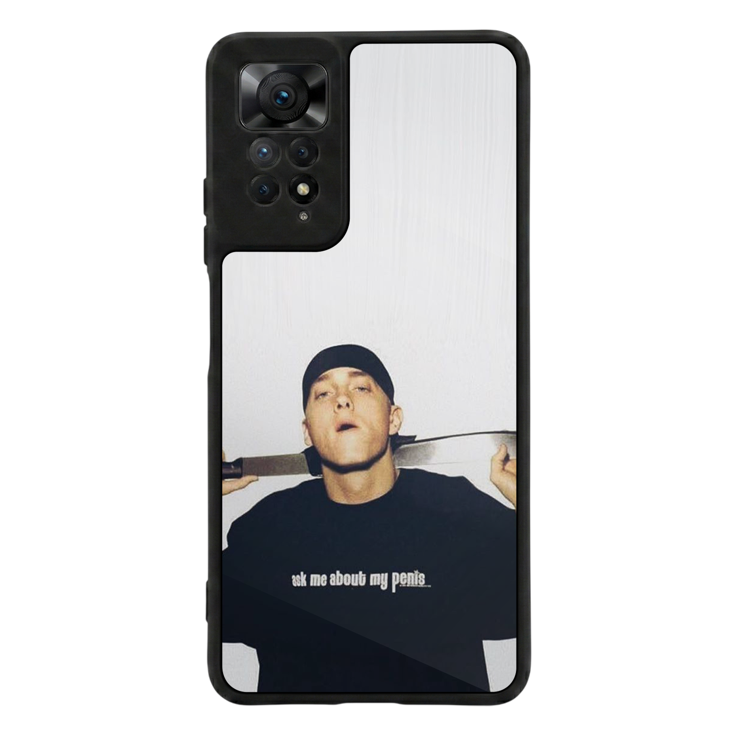 Xiaomi Redmi Note 12 Pro Uyumlu Eminem Tasarımlı Glossy Premium Kılıf