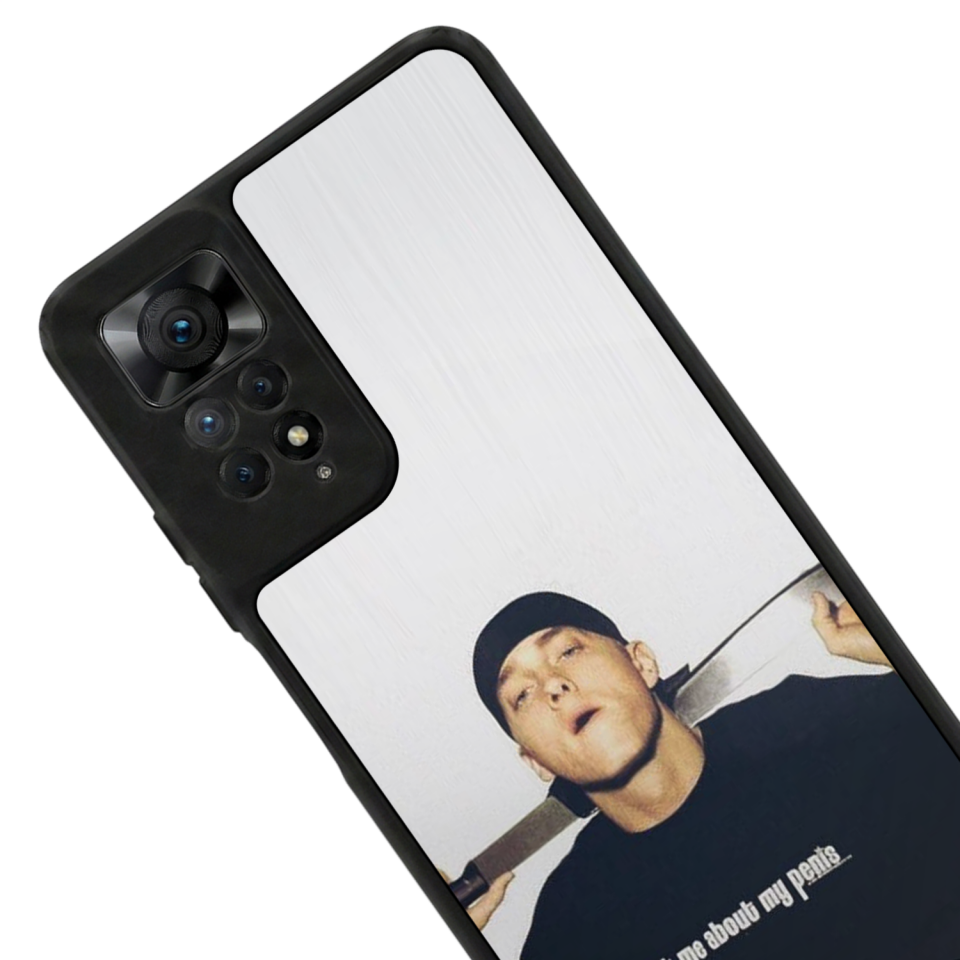 Xiaomi Redmi Note 12 Pro Uyumlu Eminem Tasarımlı Glossy Premium Kılıf