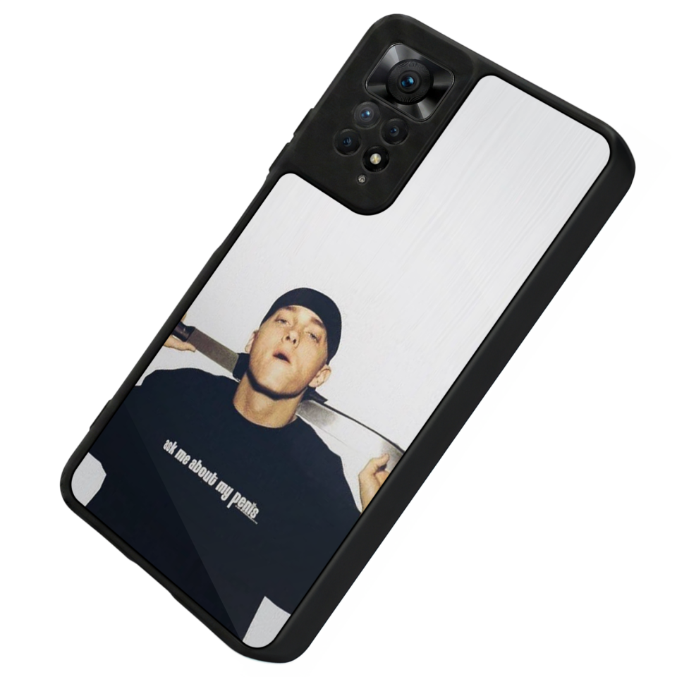 Xiaomi Redmi Note 12 Pro Uyumlu Eminem Tasarımlı Glossy Premium Kılıf