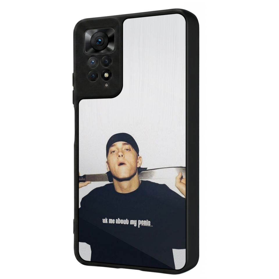 Xiaomi Redmi Note 12 Pro Uyumlu Eminem Tasarımlı Glossy Premium Kılıf