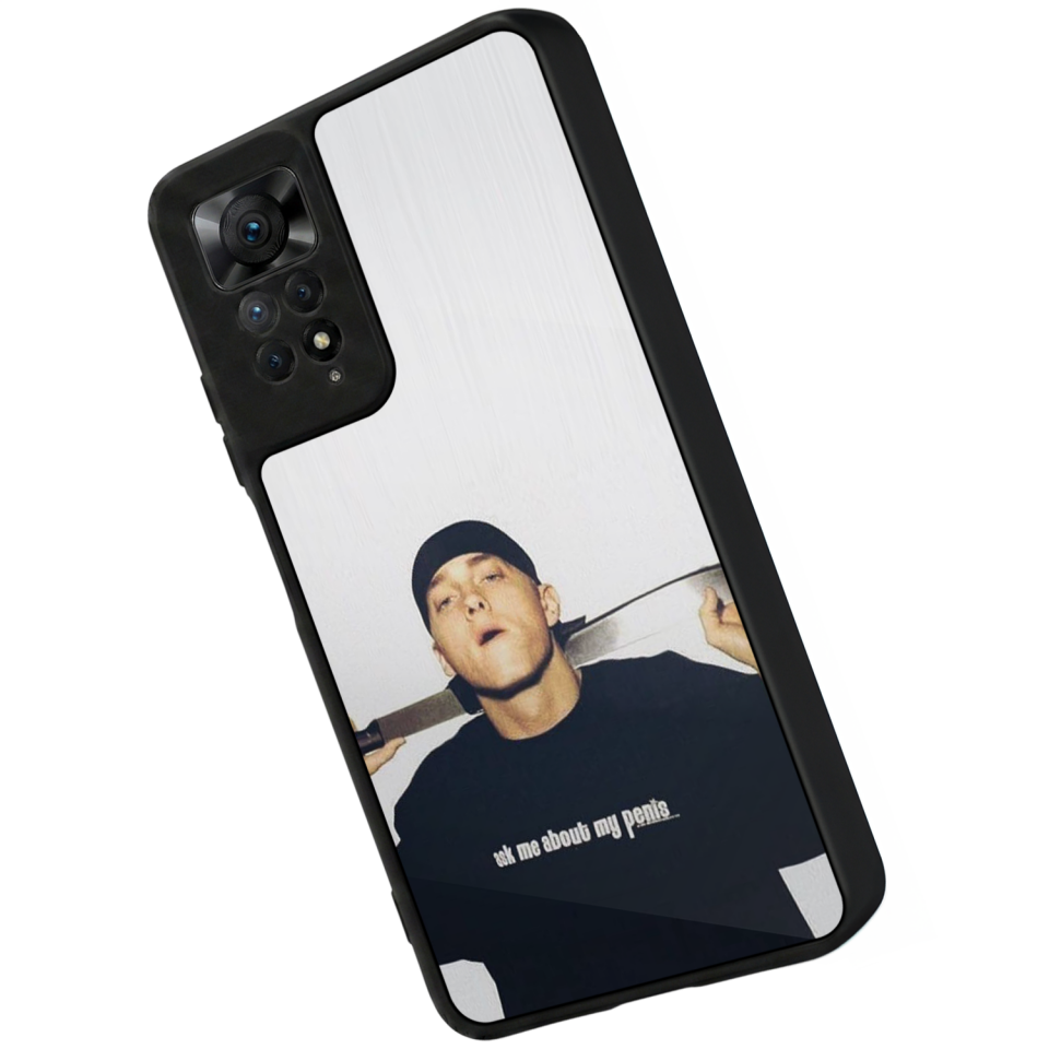 Xiaomi Redmi Note 12 Pro Uyumlu Eminem Tasarımlı Glossy Premium Kılıf