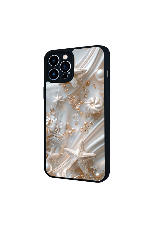 iPhone 13 Pro Max Uyumlu  İnci Tasarımlı Glossy Premium Kılıf
