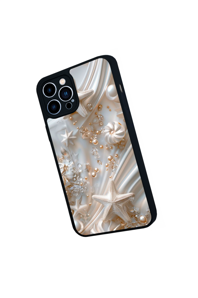 iPhone 13 Pro Max Uyumlu  İnci Tasarımlı Glossy Premium Kılıf