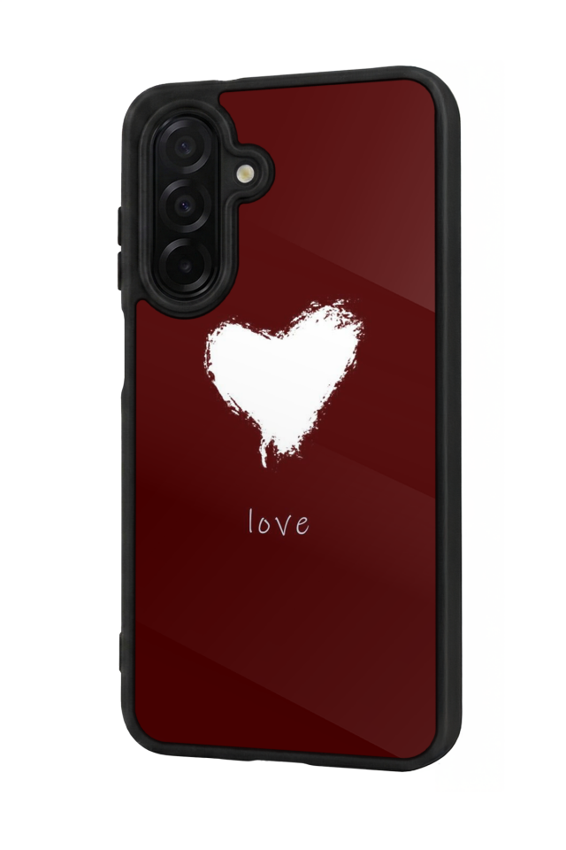 Samsung Galaxy A56 Uyumlu Kalp Love Tasarımlı Glossy Premium Kılıf