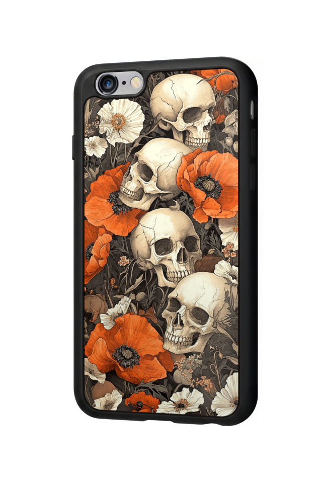 iPhone 6s Plus Uyumlu KuruKafa Tasarımlı Glossy Premium Kılıf