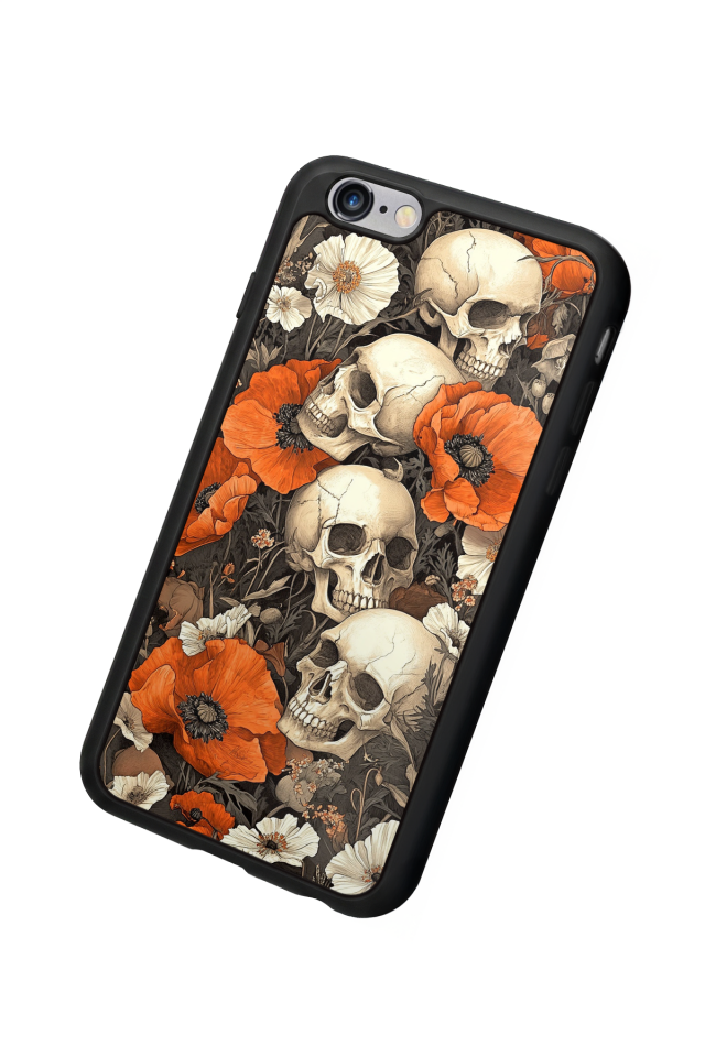 iPhone 6s Plus Uyumlu KuruKafa Tasarımlı Glossy Premium Kılıf