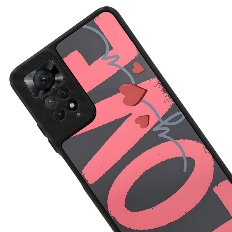 Xiaomi Redmi Note 11 Pro Uyumlu Love Tasarımlı Glossy Premium Kılıf