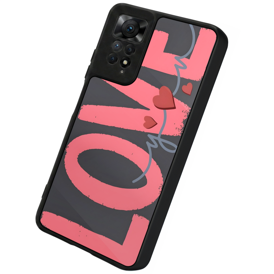 Xiaomi Redmi Note 11 Pro Uyumlu Love Tasarımlı Glossy Premium Kılıf