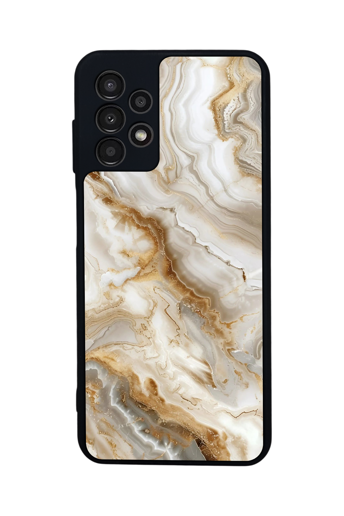 Samsung Galaxy A23 Uyumlu Mermer Marble Tasarımlı Glossy Premium Kılıf