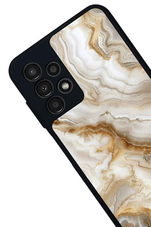 Samsung Galaxy A23 Uyumlu Mermer Marble Tasarımlı Glossy Premium Kılıf