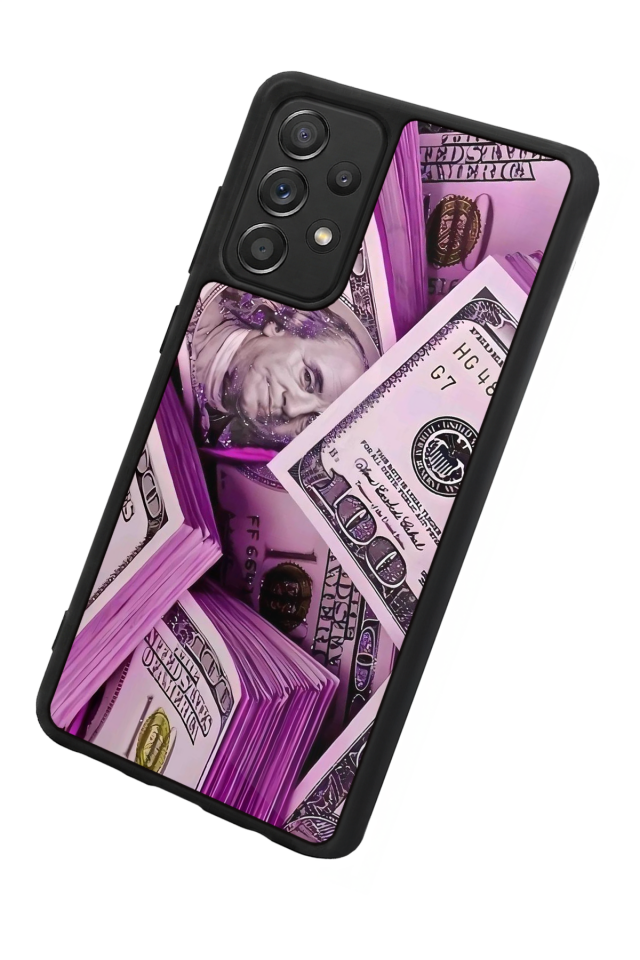 Samsung Galaxy A72 Uyumlu Money Para Tasarımlı Glossy Premium Kılıf