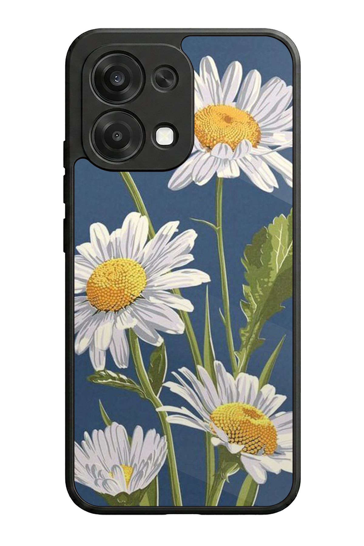 Oppo A6 Pro Uyumlu Papatya Tasarımlı Glossy Premium Kılıf