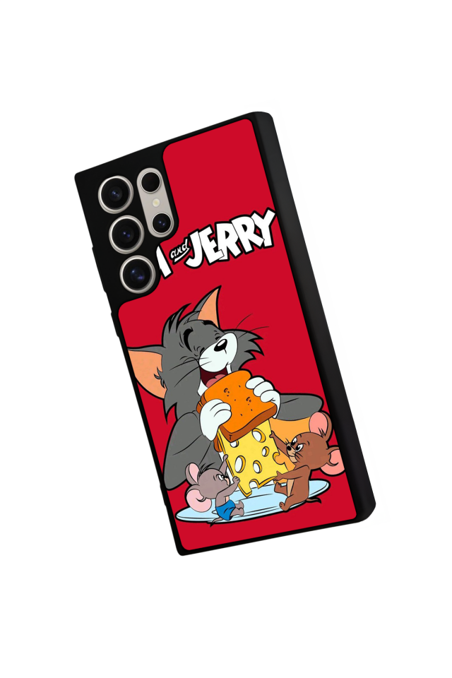 Samsung Galaxy S24 Ultra Uyumlu Tom And Jerry Tasarımlı Glossy Premium Kılıf