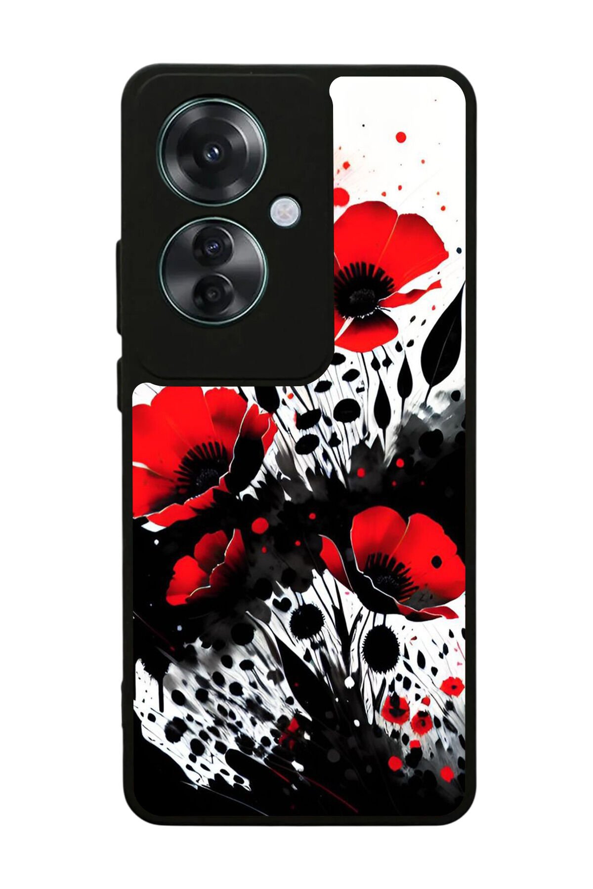 Oppo Reno 11F Uyumlu Floral Tasarımlı Glossy Premium Kılıf