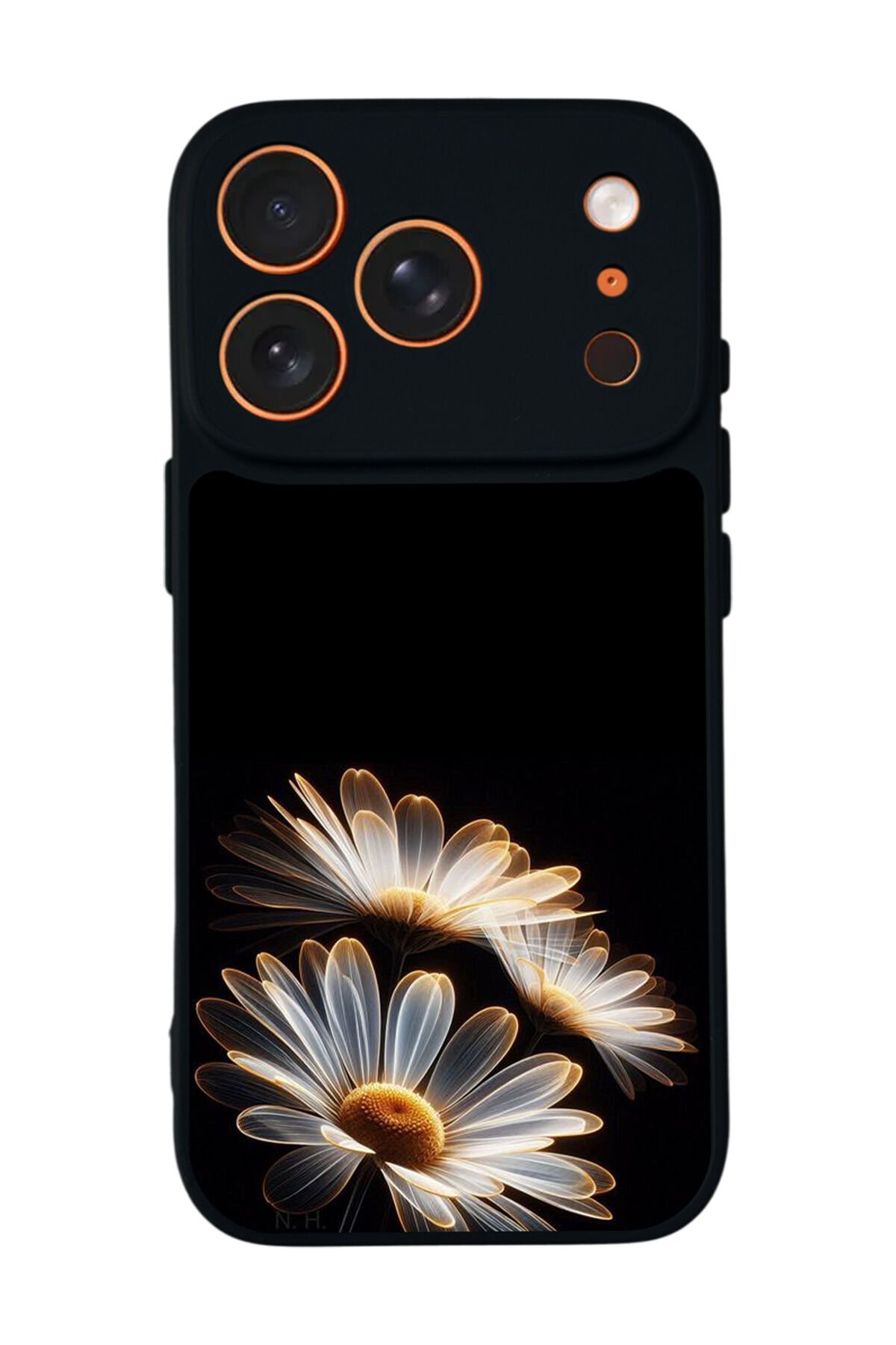 iPhone 17 Pro Max Uyumlu Cicek Tasarımlı Glossy Premium Kılıf