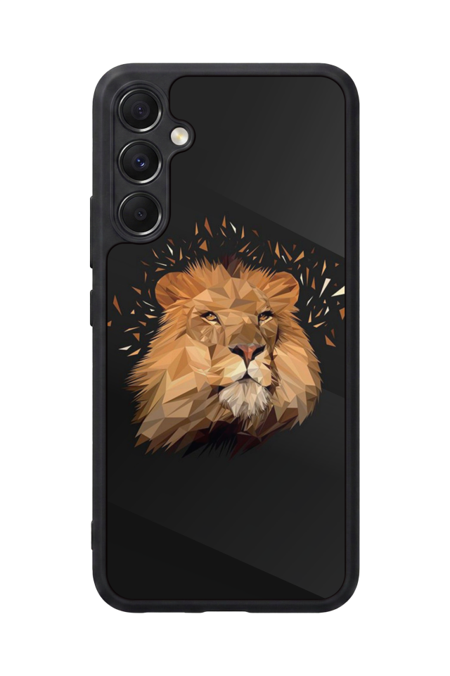 Samsung Galaxy M34 Uyumlu Aslan Tasarımlı Glossy Premium Kılıf