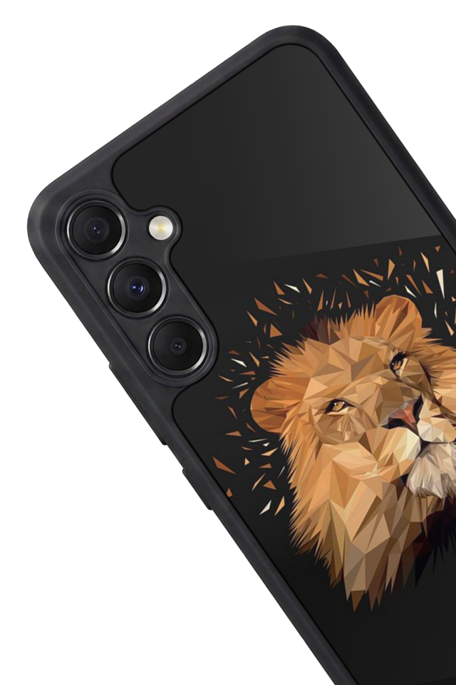 Samsung Galaxy M34 Uyumlu Aslan Tasarımlı Glossy Premium Kılıf