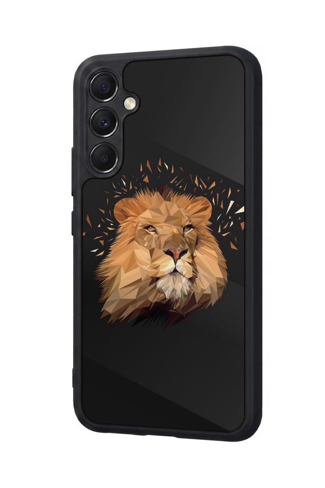 Samsung Galaxy M34 Uyumlu Aslan Tasarımlı Glossy Premium Kılıf