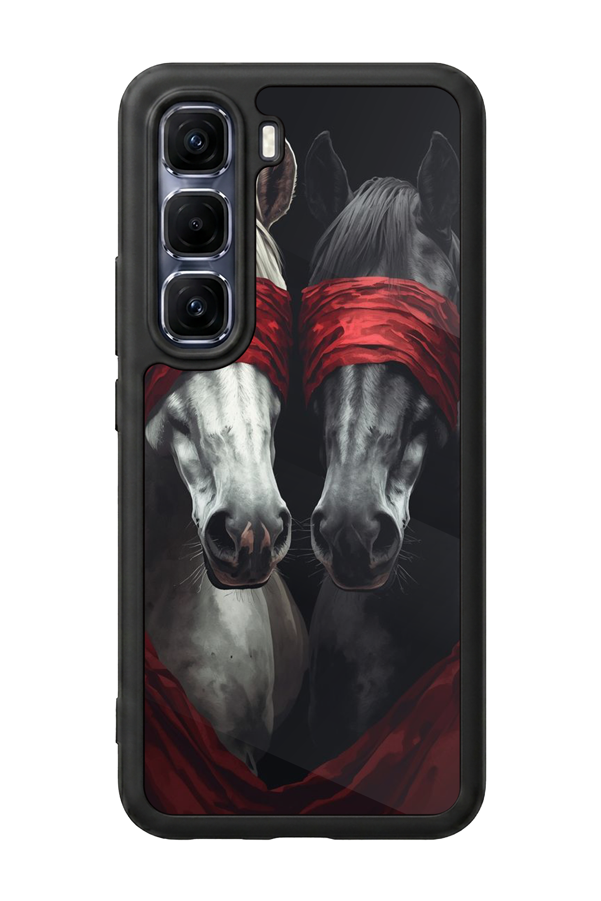Infinix Hot 60 Pro Plus Uyumlu At Horse Tasarımlı Glossy Premium Kılıf