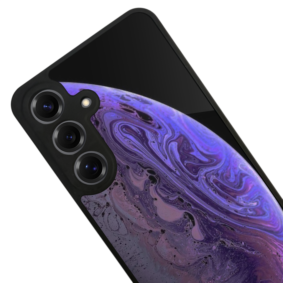 Samsung Galaxy S25 Uyumlu Ay Tasarımlı Glossy Premium Kılıf