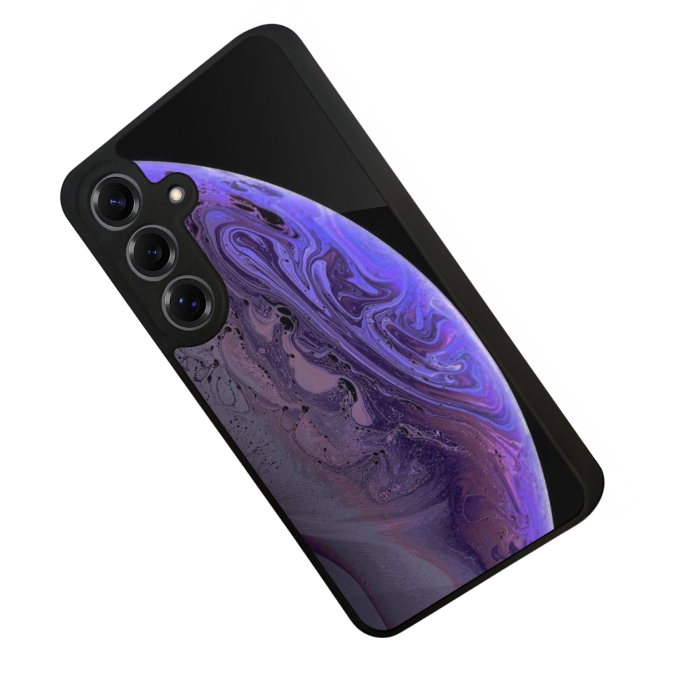 Samsung Galaxy S25 Uyumlu Ay Tasarımlı Glossy Premium Kılıf