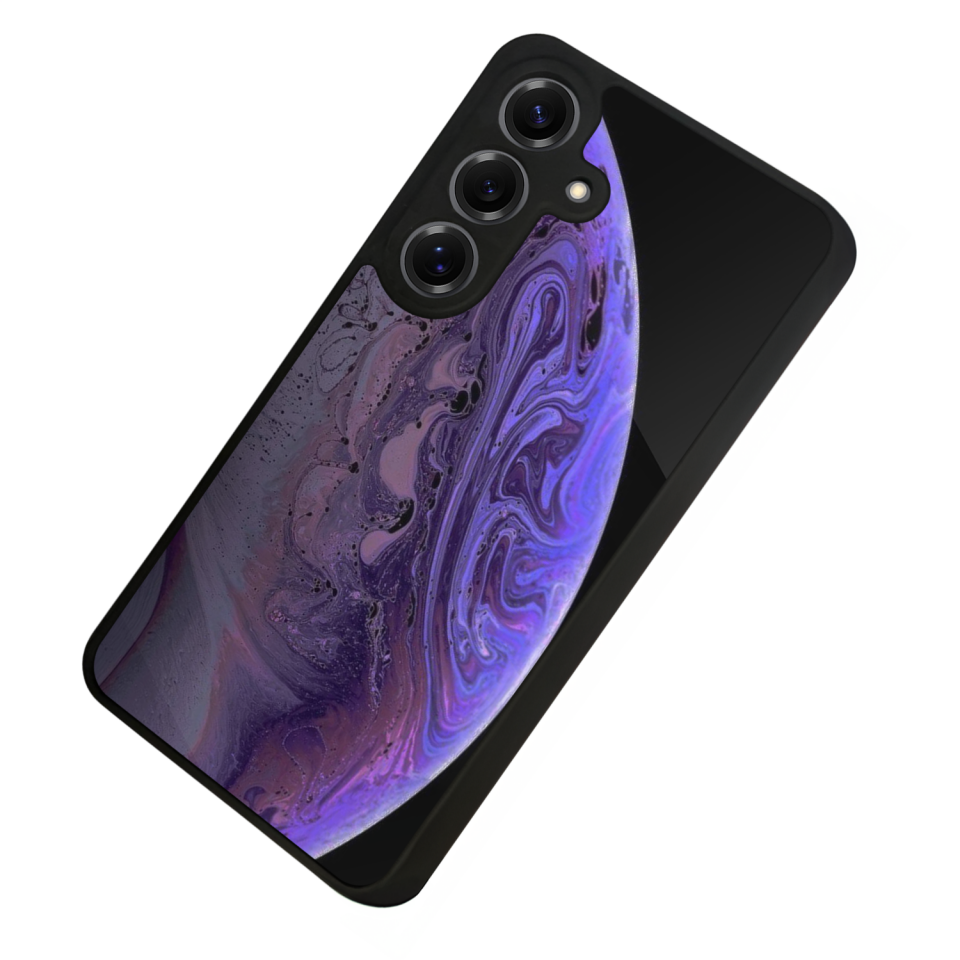 Samsung Galaxy S25 Uyumlu Ay Tasarımlı Glossy Premium Kılıf