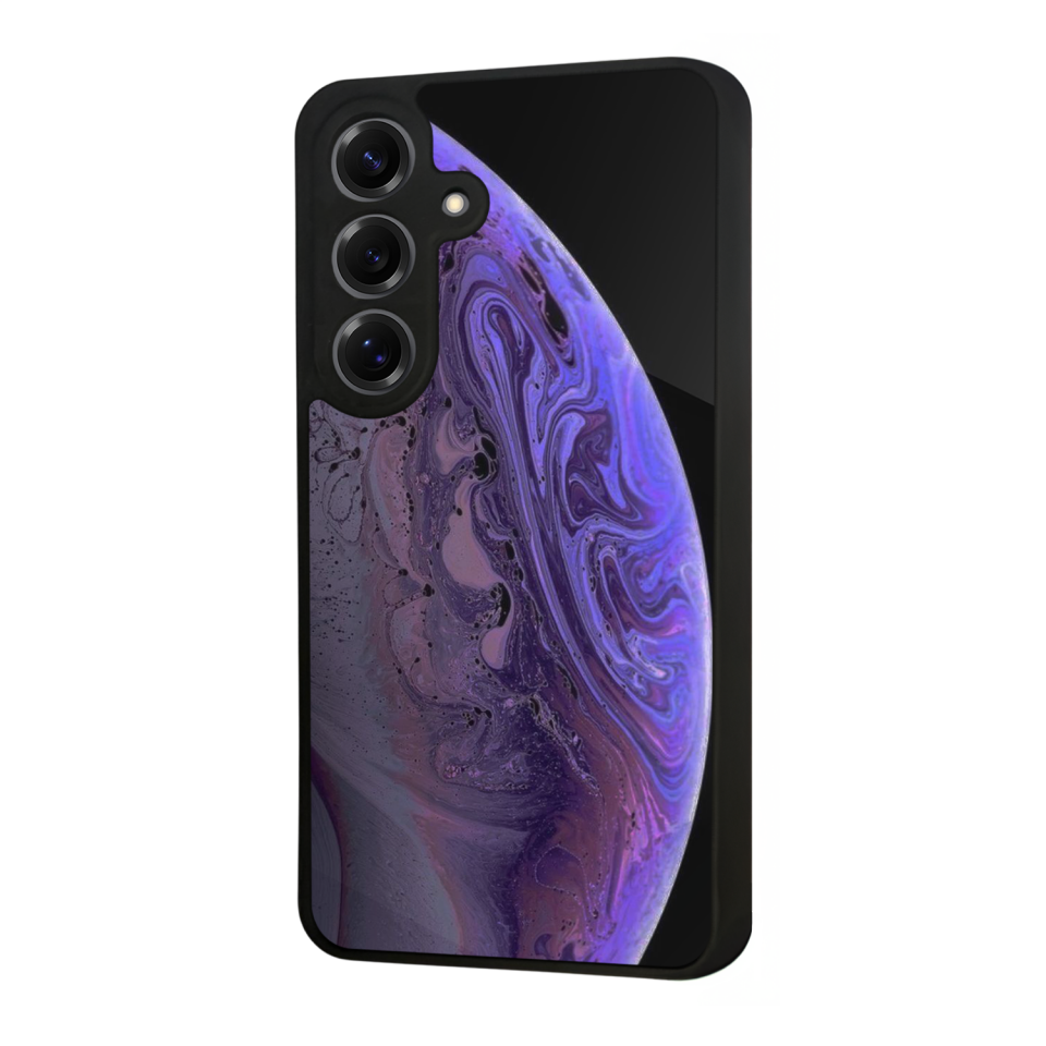 Samsung Galaxy S25 Uyumlu Ay Tasarımlı Glossy Premium Kılıf