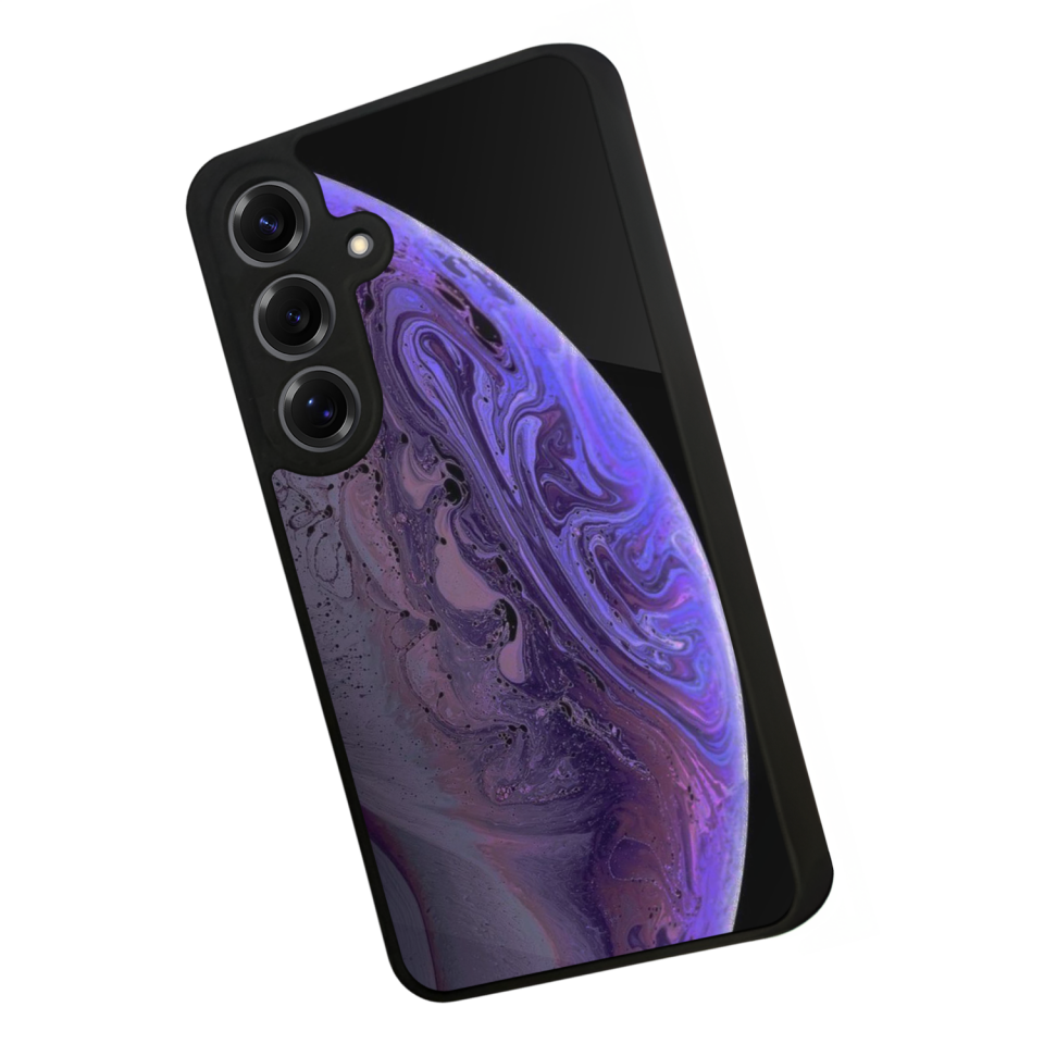 Samsung Galaxy S25 Uyumlu Ay Tasarımlı Glossy Premium Kılıf