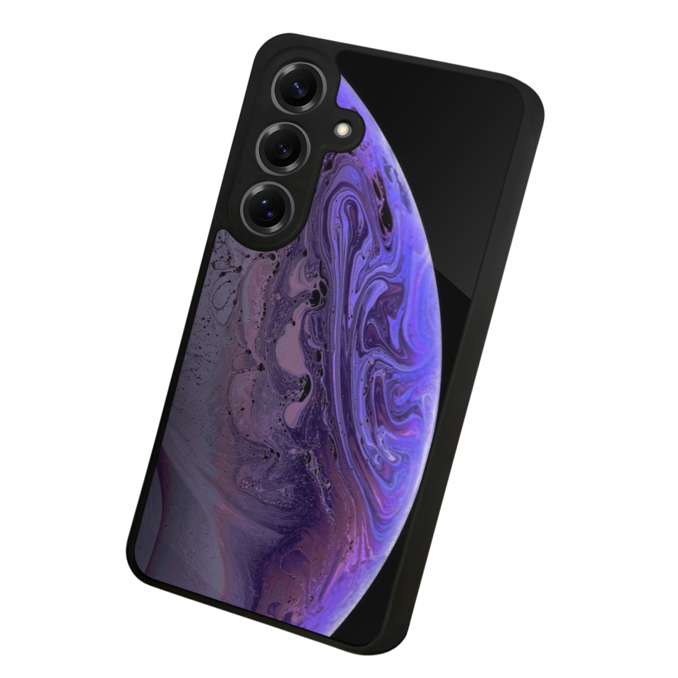 Samsung Galaxy S25 Uyumlu Ay Tasarımlı Glossy Premium Kılıf