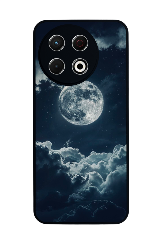 Tecno Spark 30 Pro Uyumlu Ay Tasarımlı Glossy Premium Kılıf