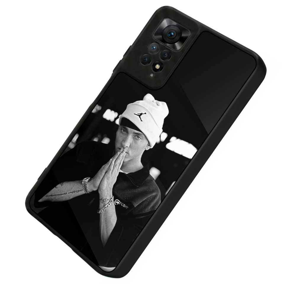 Xiaomi Redmi Note 12 Pro Uyumlu Eminem Tasarımlı Glossy Premium Kılıf