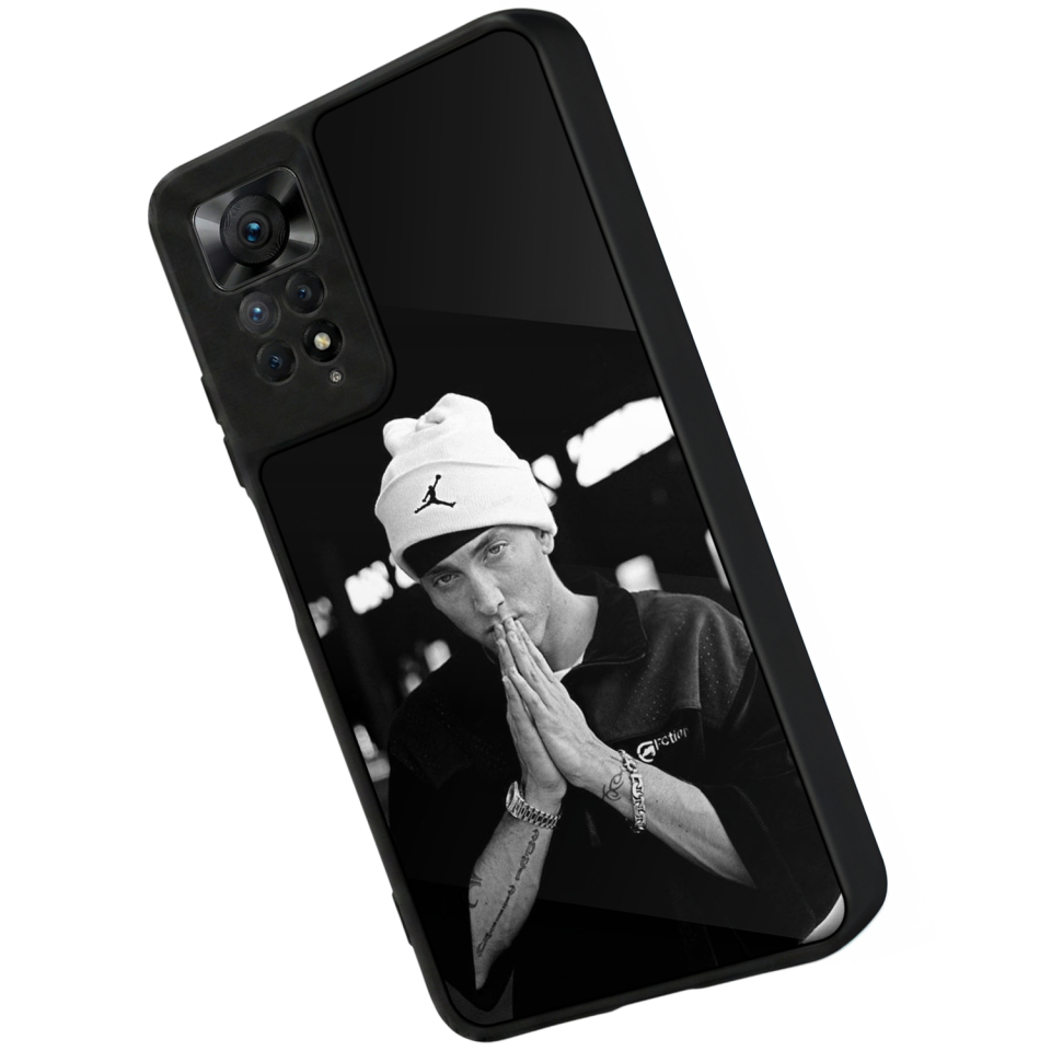 Xiaomi Redmi Note 12 Pro Uyumlu Eminem Tasarımlı Glossy Premium Kılıf