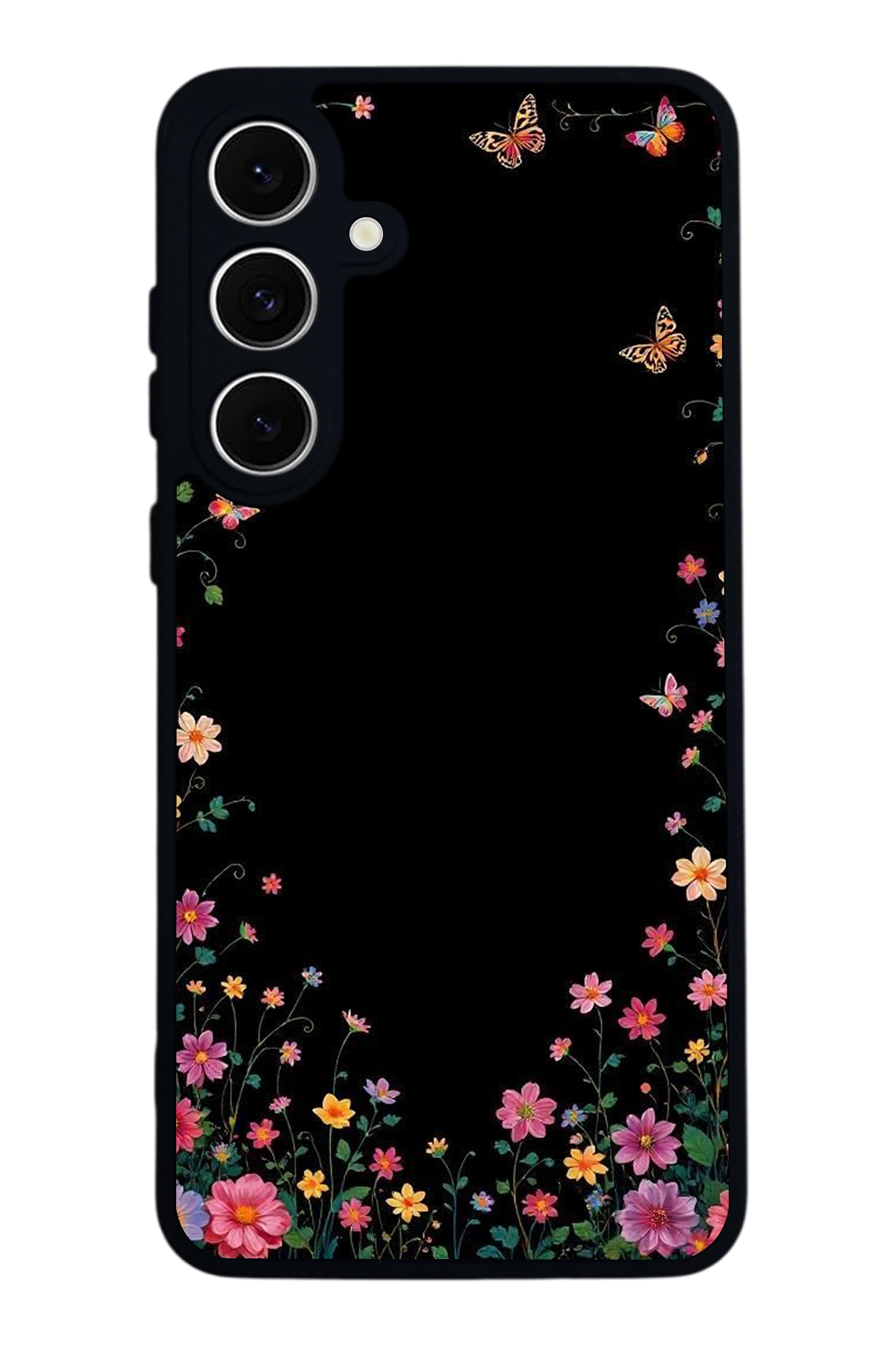 Samsung Galaxy S24 FE Uyumlu Floral Tasarımlı Glossy Premium Kılıf