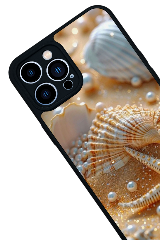 iPhone 13 Pro Max Uyumlu  İnci Tasarımlı Glossy Premium Kılıf