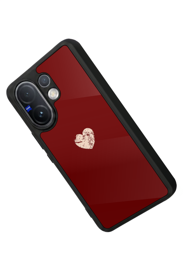 Vivo V60 Uyumlu Kalp Love Tasarımlı Glossy Premium Kılıf