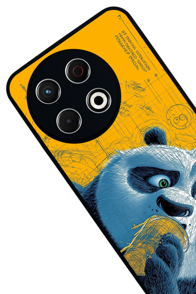 Tecno Spark 30 Pro Uyumlu Kung Fu Panda Tasarımlı Glossy Premium Kılıf
