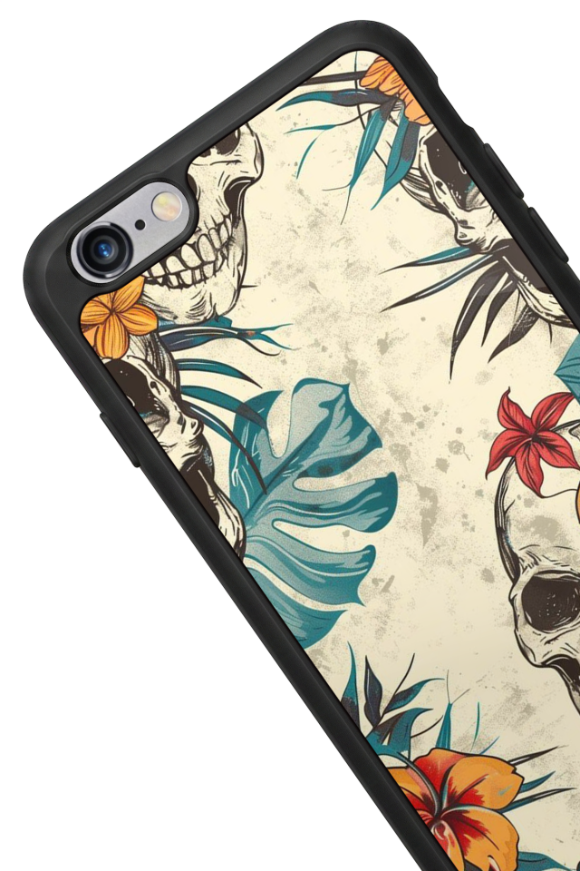 iPhone 6s Plus Uyumlu KuruKafa Tasarımlı Glossy Premium Kılıf