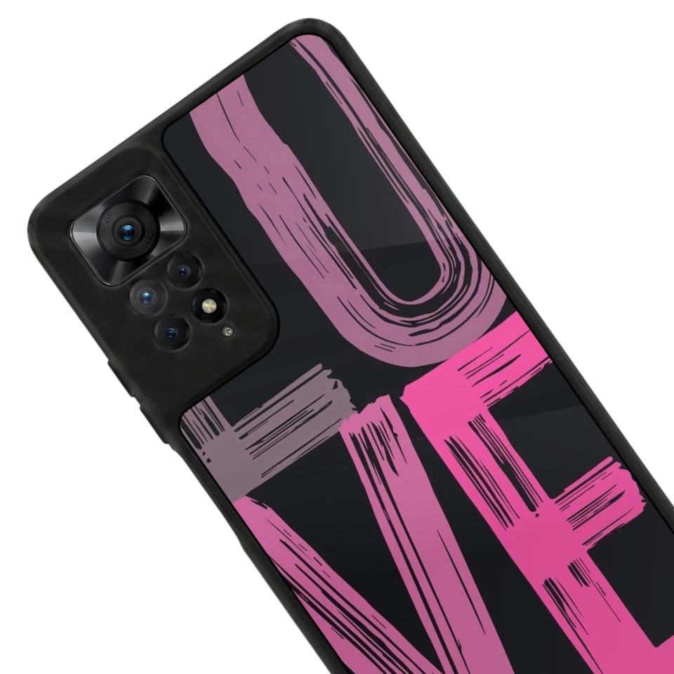 Xiaomi Redmi Note 11 Pro Uyumlu Love Tasarımlı Glossy Premium Kılıf