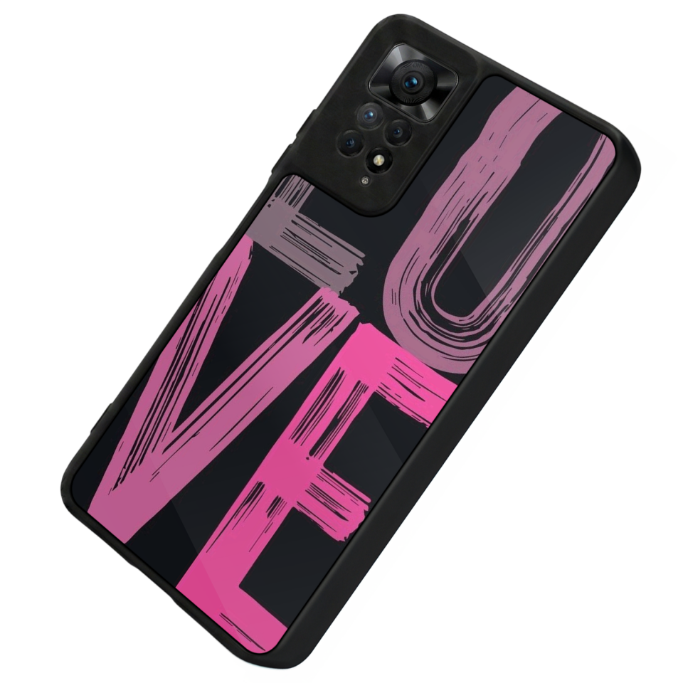 Xiaomi Redmi Note 11 Pro Uyumlu Love Tasarımlı Glossy Premium Kılıf