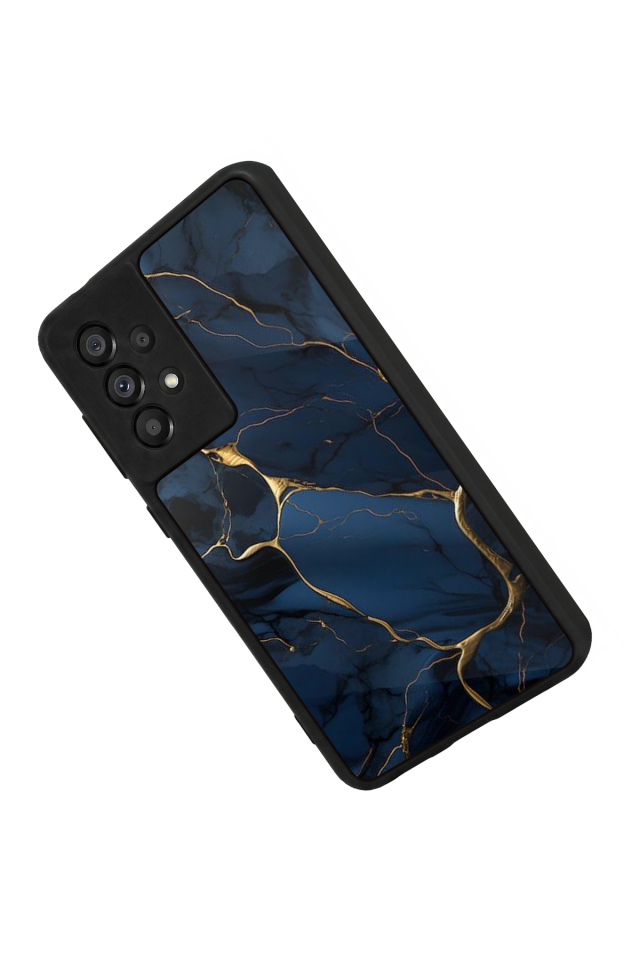 Samsung Galaxy A73 Uyumlu Mermer Marble Tasarımlı Glossy Premium Kılıf