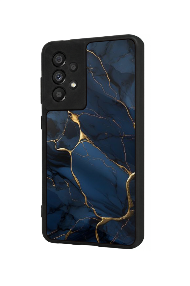 Samsung Galaxy A73 Uyumlu Mermer Marble Tasarımlı Glossy Premium Kılıf