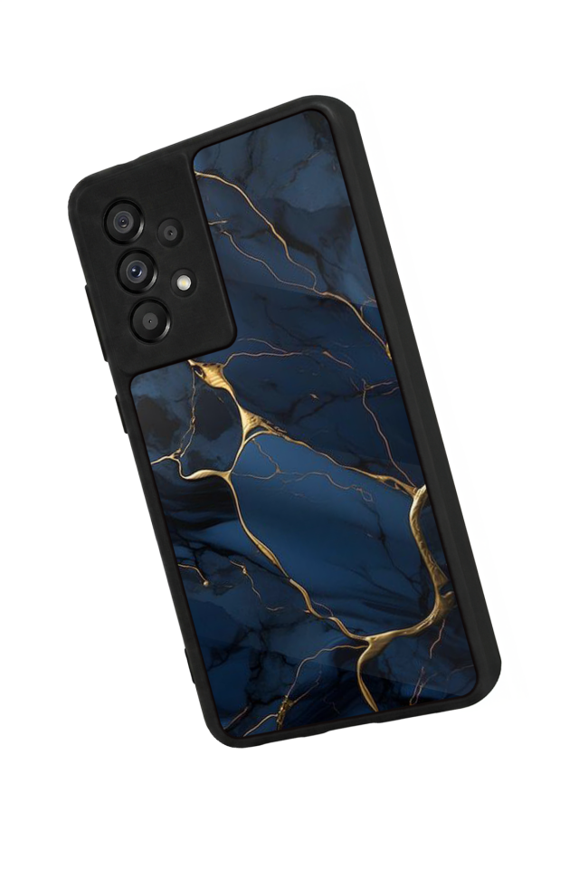 Samsung Galaxy A73 Uyumlu Mermer Marble Tasarımlı Glossy Premium Kılıf