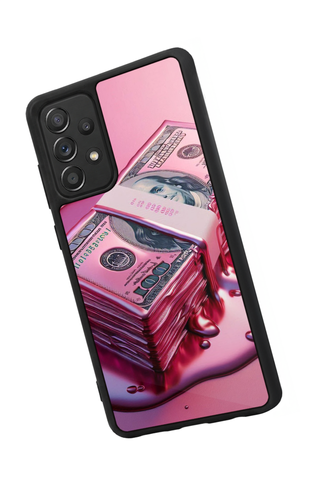 Samsung Galaxy A72 Uyumlu Money Para Tasarımlı Glossy Premium Kılıf