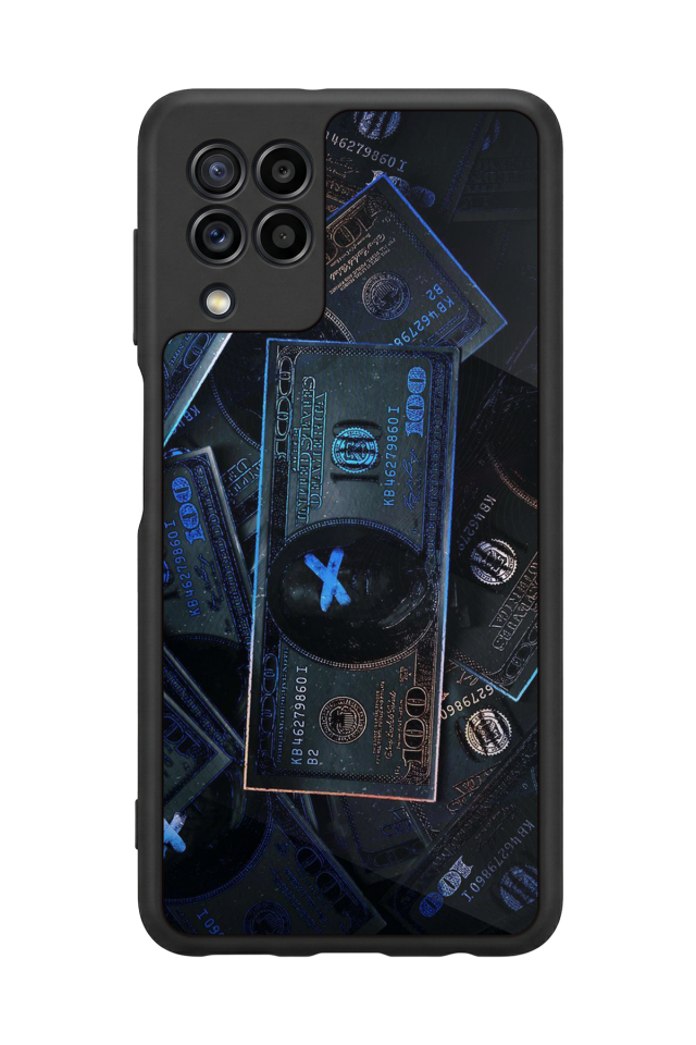 Samsung Galaxy M32 Uyumlu Para Tasarımlı Glossy Premium Kılıf