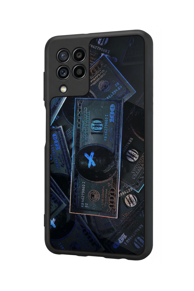 Samsung Galaxy M32 Uyumlu Para Tasarımlı Glossy Premium Kılıf