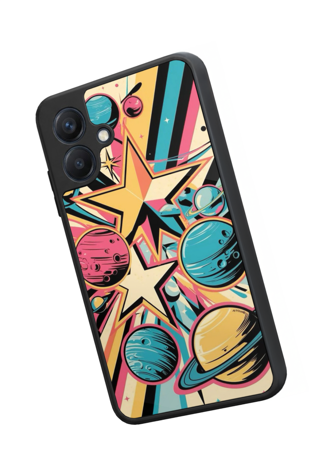 Samsung Galaxy A07 Uyumlu Uzay Tasarımlı Glossy Premium Kılıf