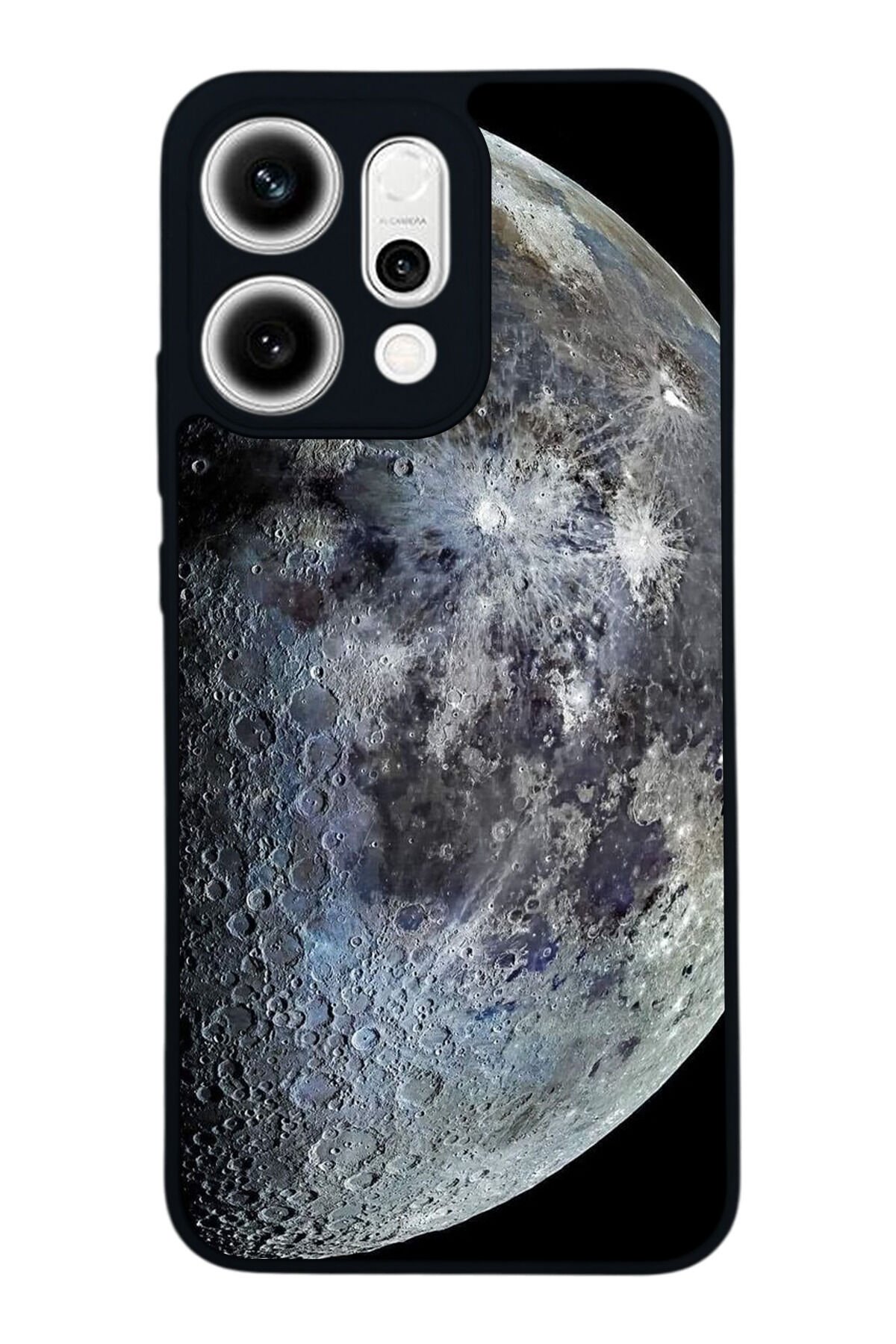 Oppo Reno 14 Uyumlu Ay Tasarımlı Glossy Premium Kılıf