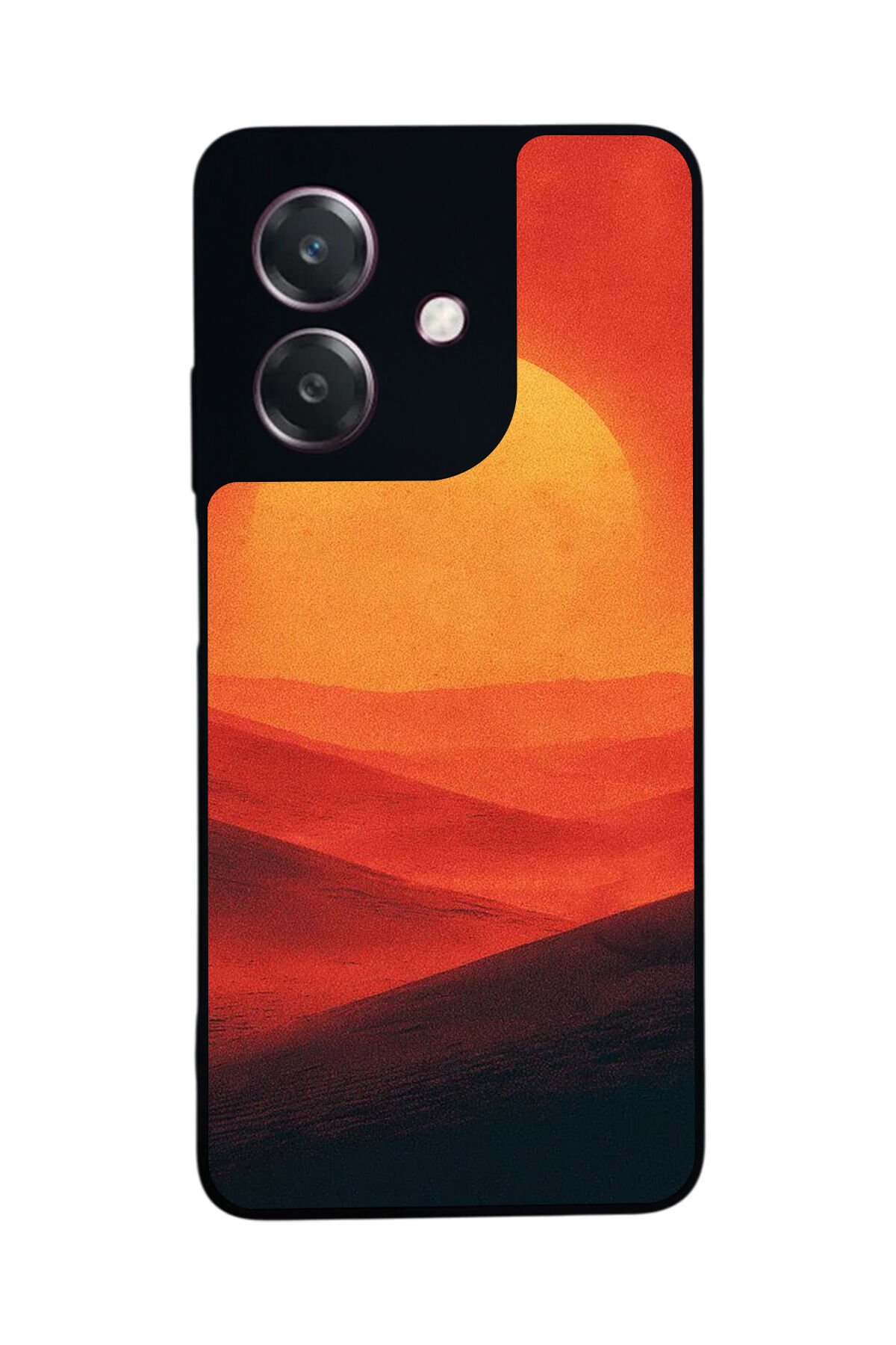 Oppo A3 5G Uyumlu Güneş Tasarımlı Glossy Premium Kılıf