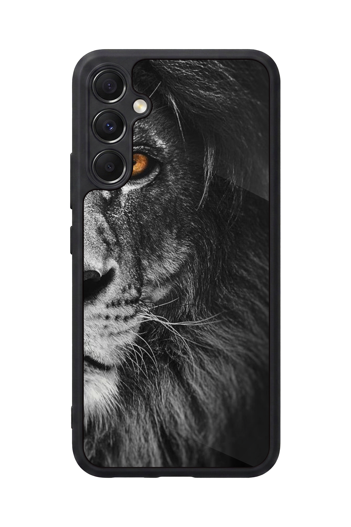 Samsung Galaxy M34 Uyumlu Aslan Tasarımlı Glossy Premium Kılıf