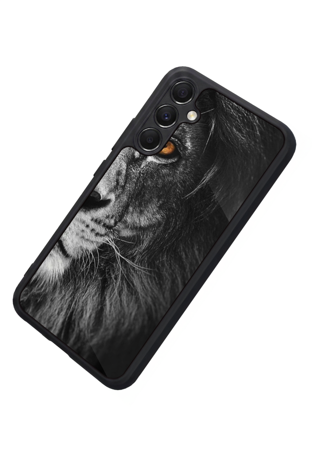 Samsung Galaxy M34 Uyumlu Aslan Tasarımlı Glossy Premium Kılıf